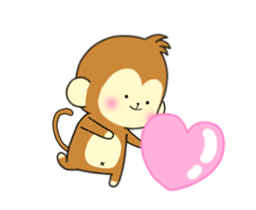 The Cute monkey animation sticker #11961640