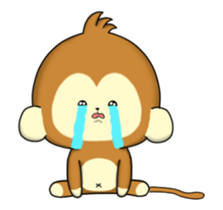 The Cute monkey animation sticker #11961645