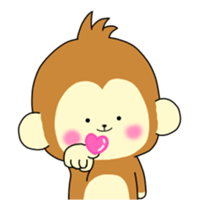 The Cute monkey animation sticker #11961648