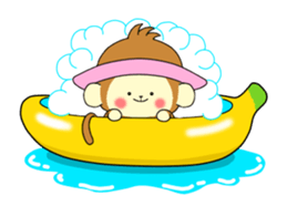 The Cute monkey animation sticker #11961653