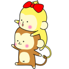 The Cute monkey animation