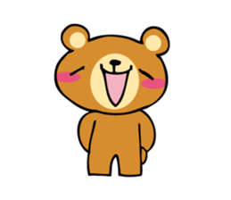 Adorable bear sticker sticker #11961694