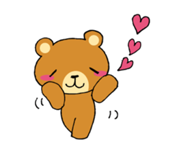 Adorable bear sticker sticker #11961697