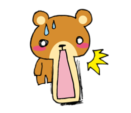 Adorable bear sticker sticker #11961699