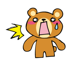 Adorable bear sticker sticker #11961700