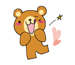 Adorable bear sticker sticker #11961713