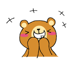 Adorable bear sticker sticker #11961715