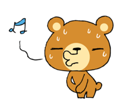 Adorable bear sticker sticker #11961717
