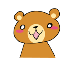 Adorable bear sticker sticker #11961718