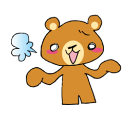 Adorable bear sticker sticker #11961719