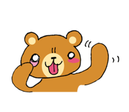 Adorable bear sticker sticker #11961720