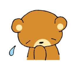 Adorable bear sticker sticker #11961721