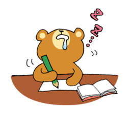 Adorable bear sticker sticker #11961725