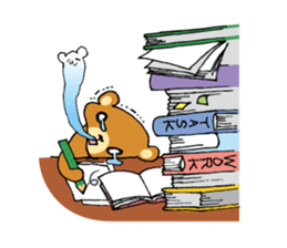 Adorable bear sticker sticker #11961726