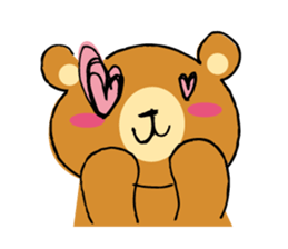 Adorable bear sticker sticker #11961728