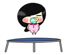 baby red fish is moving like crazy sticker #11961876