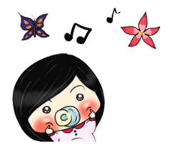 baby red fish is moving like crazy sticker #11961879