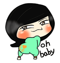 baby red fish is moving like crazy sticker #11961882