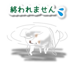 My white dog sticker #11961996