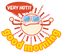 Good morning in the weather sticker #11962201