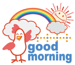 Good morning in the weather sticker #11962204