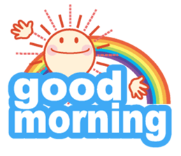 Good morning in the weather sticker #11962205