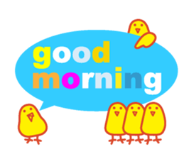 Good morning in the weather sticker #11962219