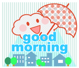 Good morning in the weather sticker #11962224
