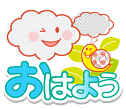 Good morning in the weather sticker #11962225