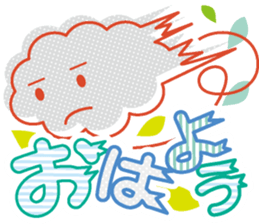 Good morning in the weather sticker #11962227