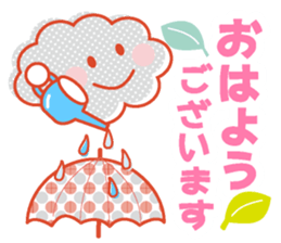 Good morning in the weather sticker #11962228