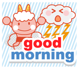 Good morning in the weather sticker #11962230