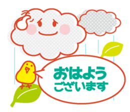 Good morning in the weather sticker #11962236