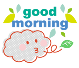 Good morning in the weather sticker #11962237