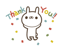 Rabbit of a black eye sticker #11962382