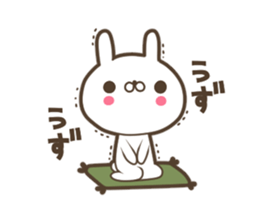 Rabbit of a black eye sticker #11962384