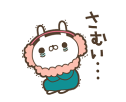 Rabbit of a black eye sticker #11962387