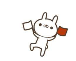 Rabbit of a black eye sticker #11962400