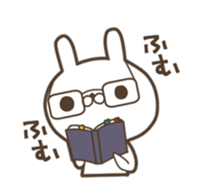 Rabbit of a black eye sticker #11962401