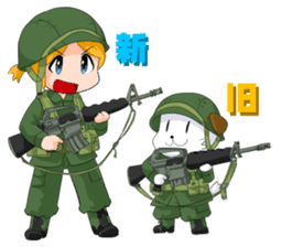 CHIBI MIRI -U.S.ARMY in NAM- sticker #11965485