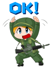 CHIBI MIRI -U.S.ARMY in NAM- sticker #11965486