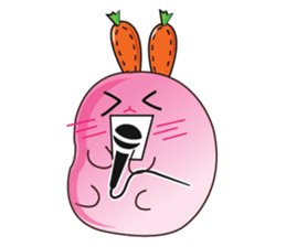 Cute Carrot-rabbit sticker #11965921