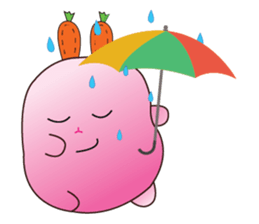 Cute Carrot-rabbit sticker #11965926