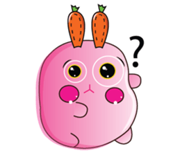 Cute Carrot-rabbit sticker #11965927