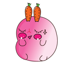 Cute Carrot-rabbit sticker #11965928