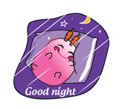 Cute Carrot-rabbit sticker #11965929