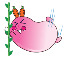 Cute Carrot-rabbit sticker #11965932