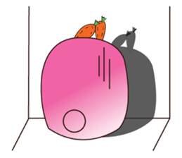 Cute Carrot-rabbit sticker #11965934