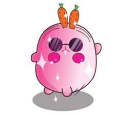 Cute Carrot-rabbit sticker #11965935