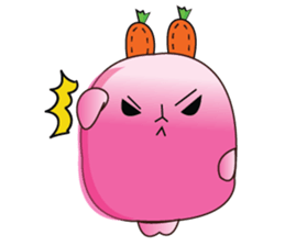 Cute Carrot-rabbit sticker #11965936